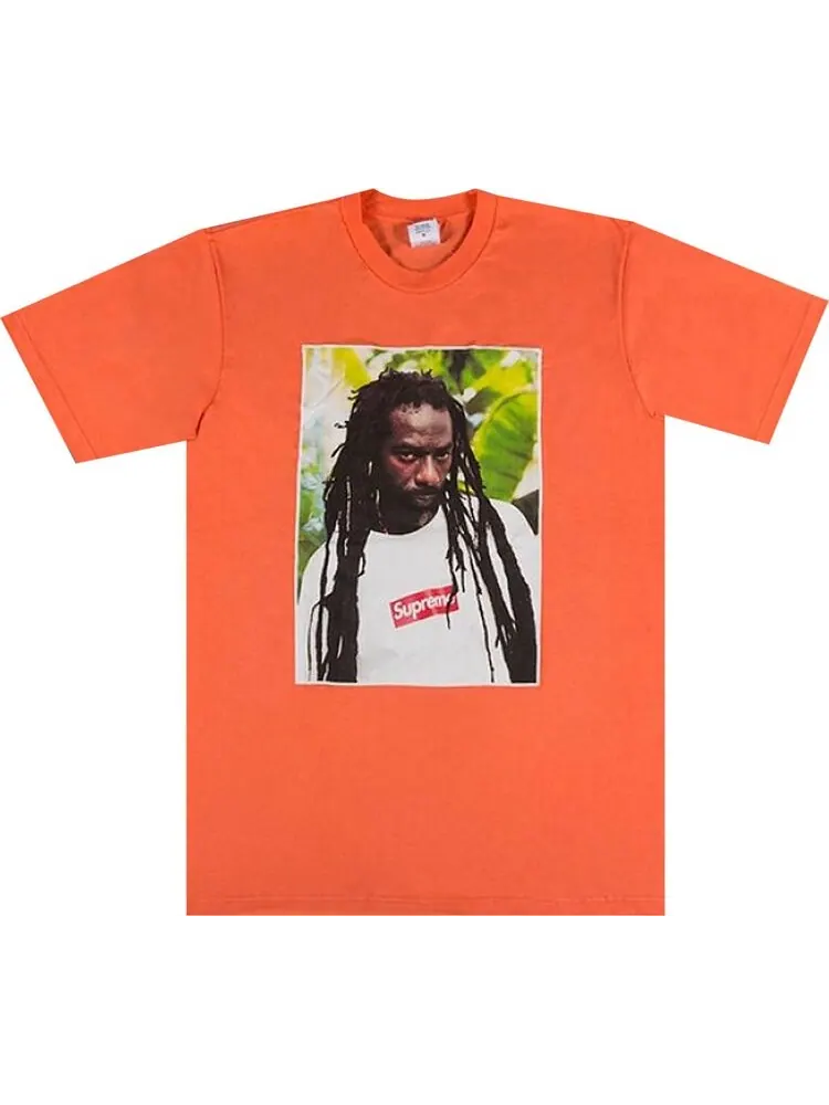 Футболка Supreme Buju Banton Tee 'Neon Orange' — изображение 1 из 1, оранжевый