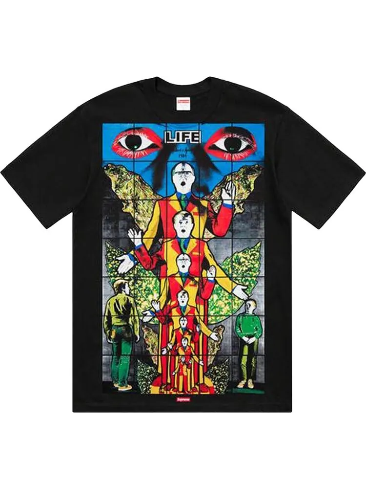 Футболка Supreme Gilbert and George LIFE Tee 'Black' — изображение 1 из 1, черный