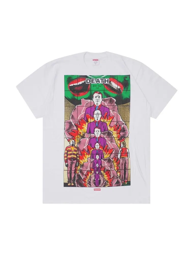 Футболка Supreme Gilbert And George DEATH Tee 'White' — изображение 1 из 1, белый