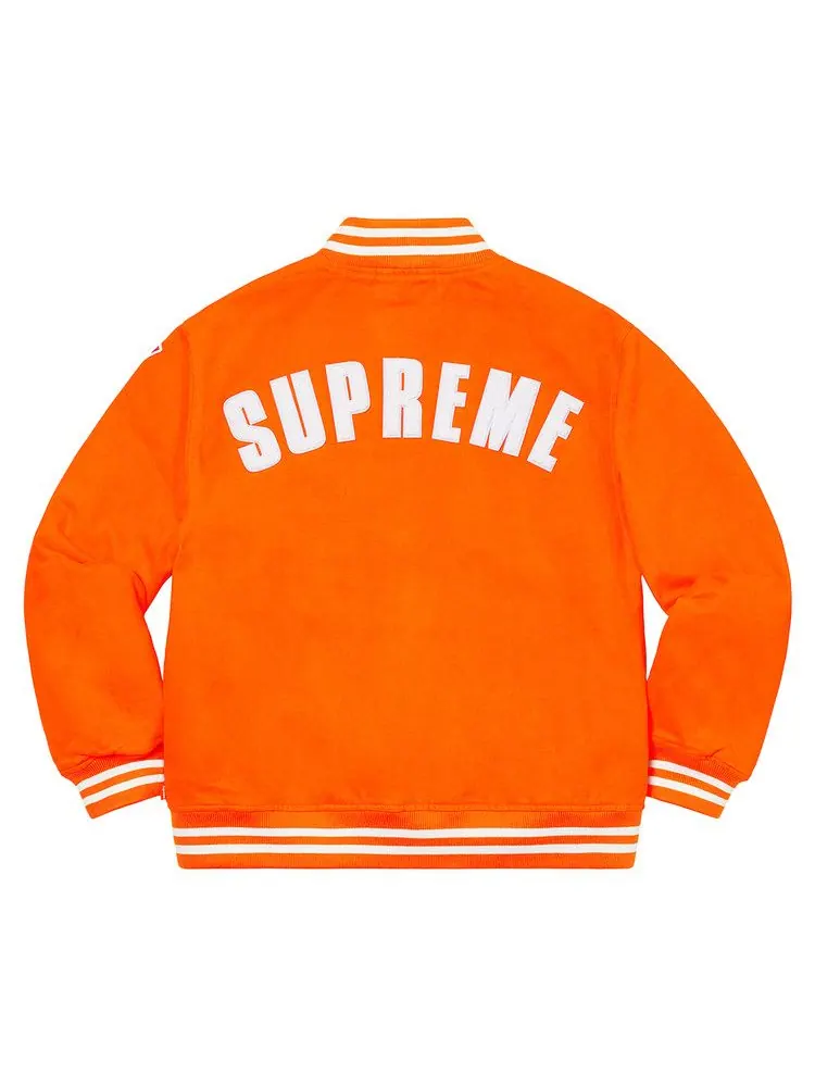 Куртка Supreme x New Era x MLB Varsity Jacket — изображение 2 из 2, оранжевый