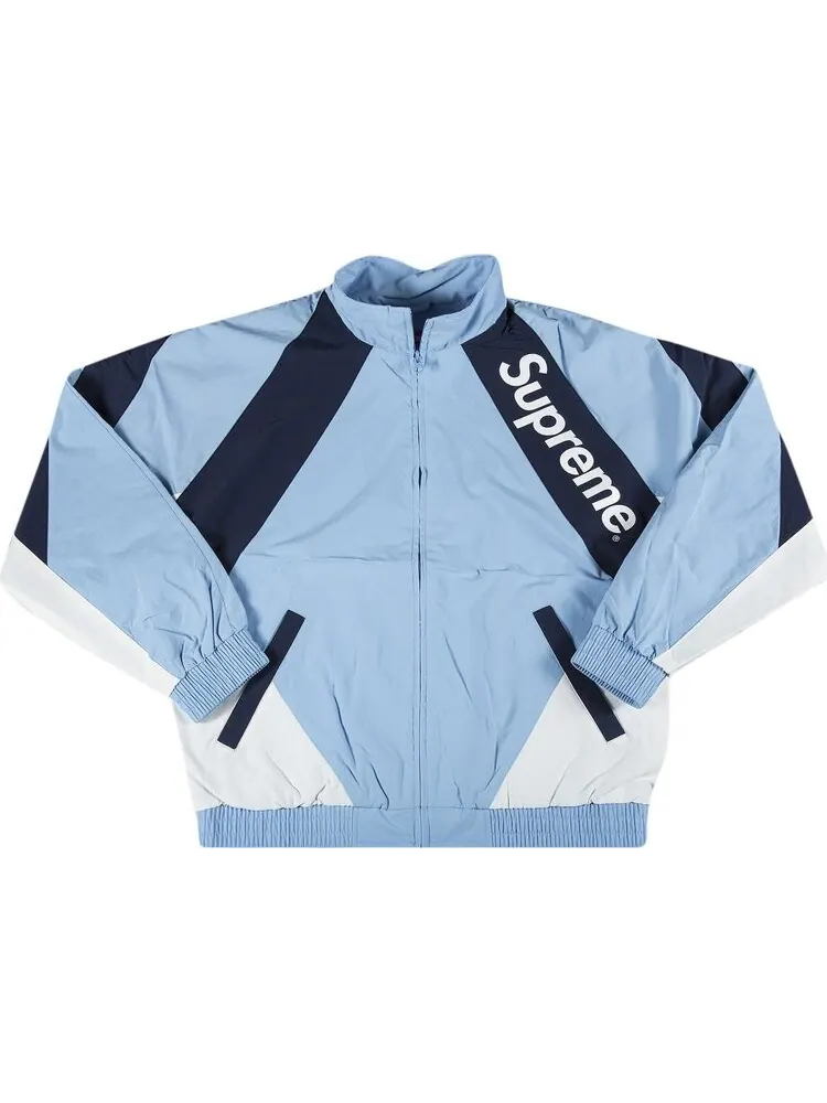 Куртка Supreme Paneled Track Jacket 'Light Blue' — изображение 1 из 2, синий