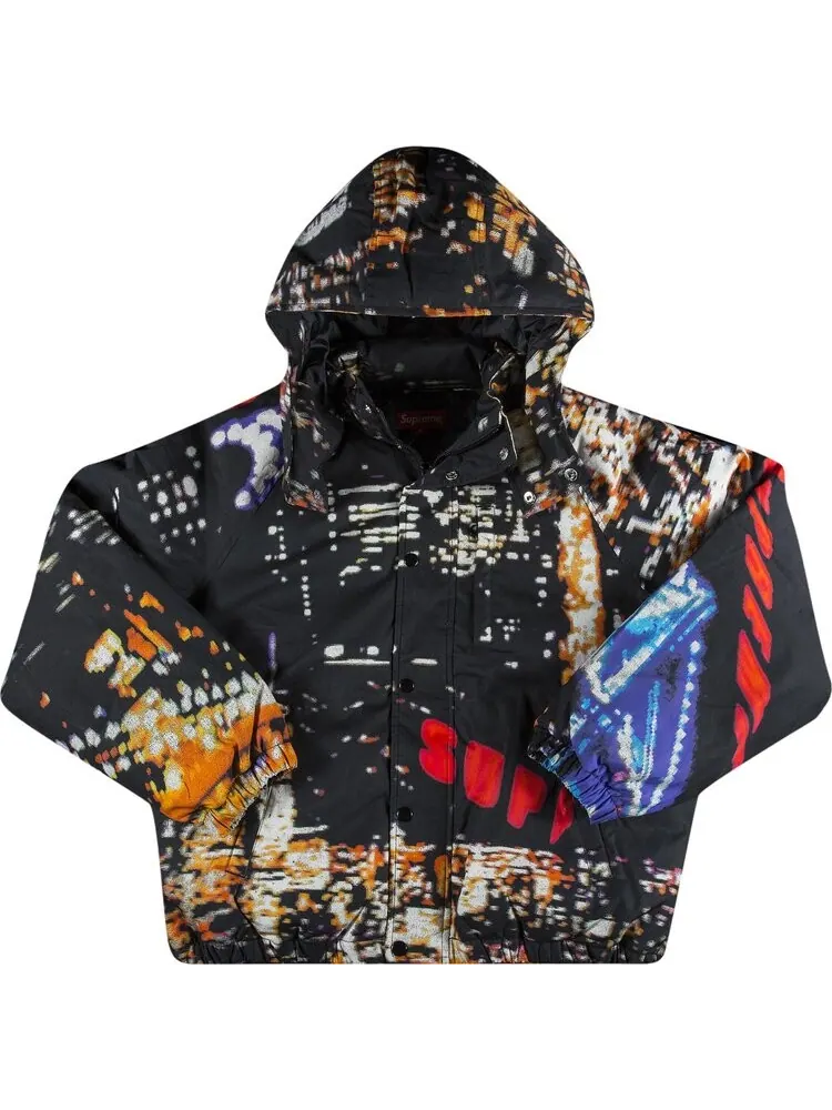 Куртка Supreme City Lights Puffy Jacket 'Black' — изображение 1 из 2, черный