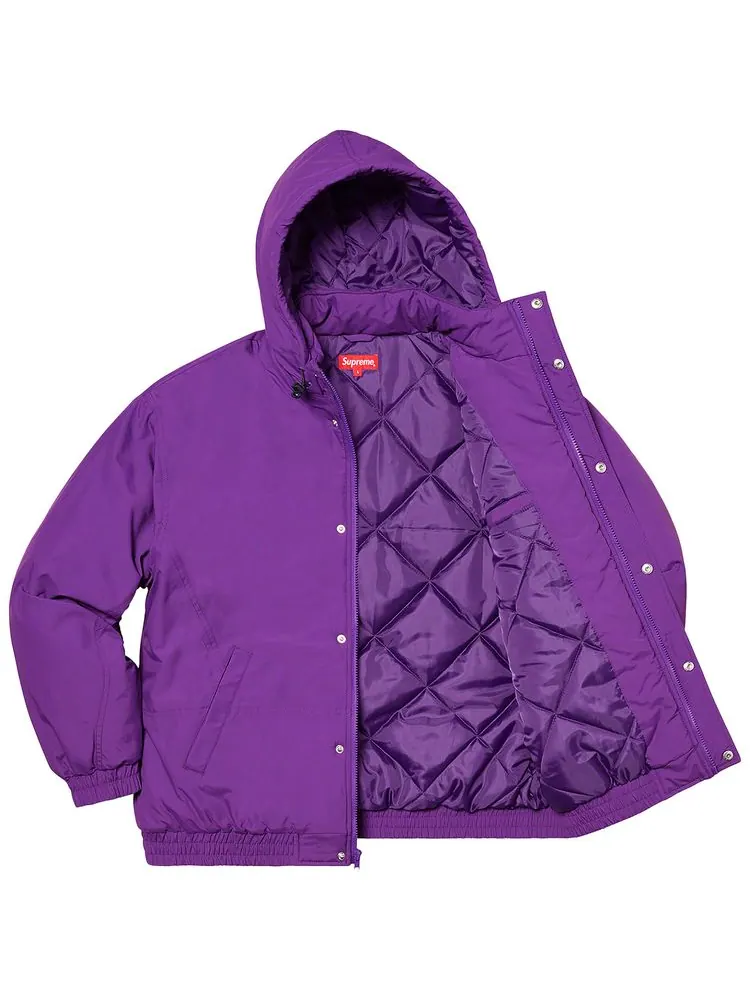 Куртка Supreme Team Puffy Jacket 'Purple' — изображение 3 из 3, фиолетовый