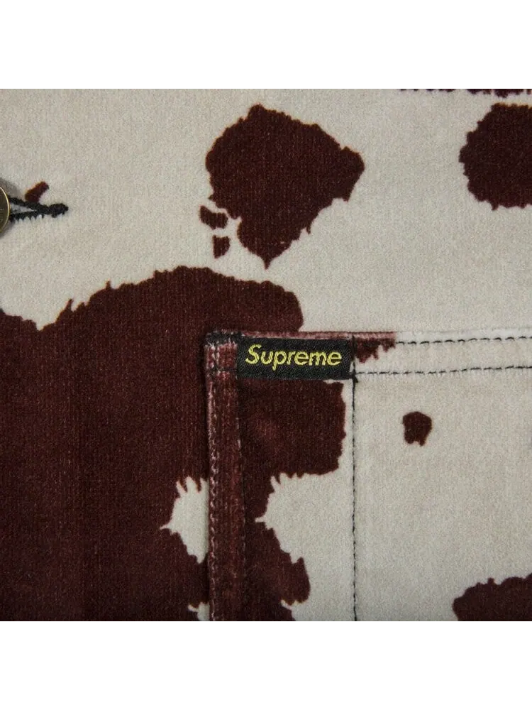 Пальто Supreme Velvet Chore Coat 'Cow' — изображение 2 из 2, мульти