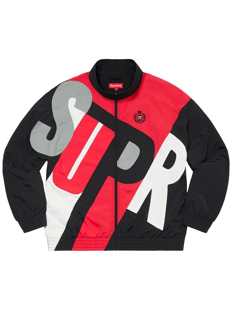 Куртка Supreme Big Letter Track Jacket 'Black' — изображение 1 из 2, черный
