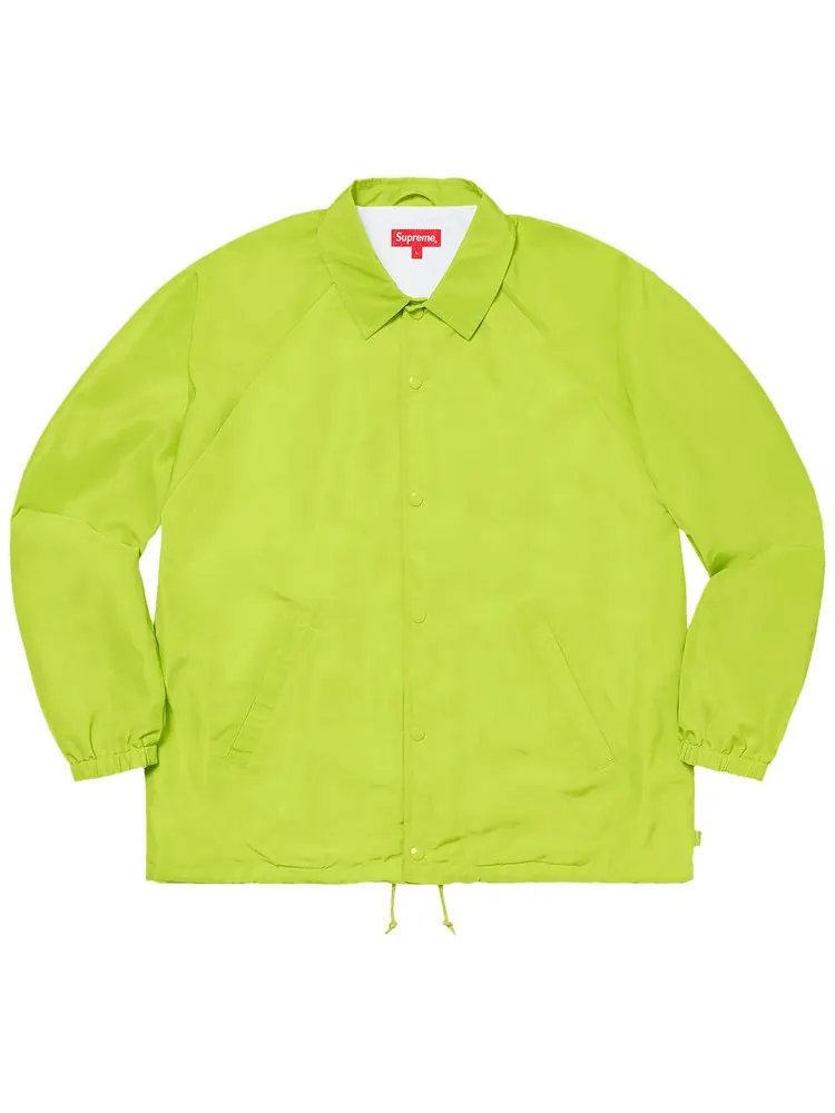 Куртка Supreme World Famous Coaches Jacket 'Lime' — изображение 1 из 2, лаймовый