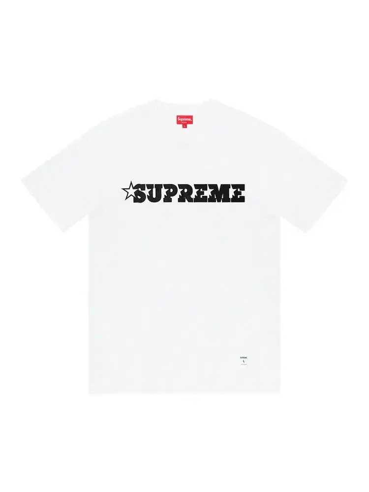 Футболка с коротким рукавом и логотипом звезды Supreme — изображение 1 из 1, белый