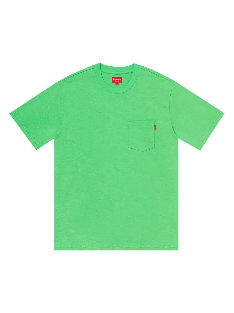 Футболка Supreme Short-Sleeve Pocket Tee — изображение 1 из 1, яркий зеленый