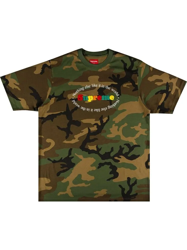 Футболка Supreme Nothing Else Short-Sleeve Top 'Woodland Camo' — изображение 1 из 2, мульти