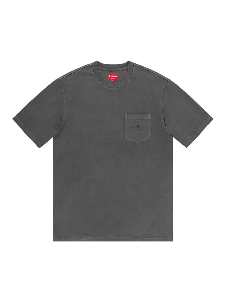 Футболка Supreme Overdyed Pocket Tee Black — изображение 1 из 1, черный