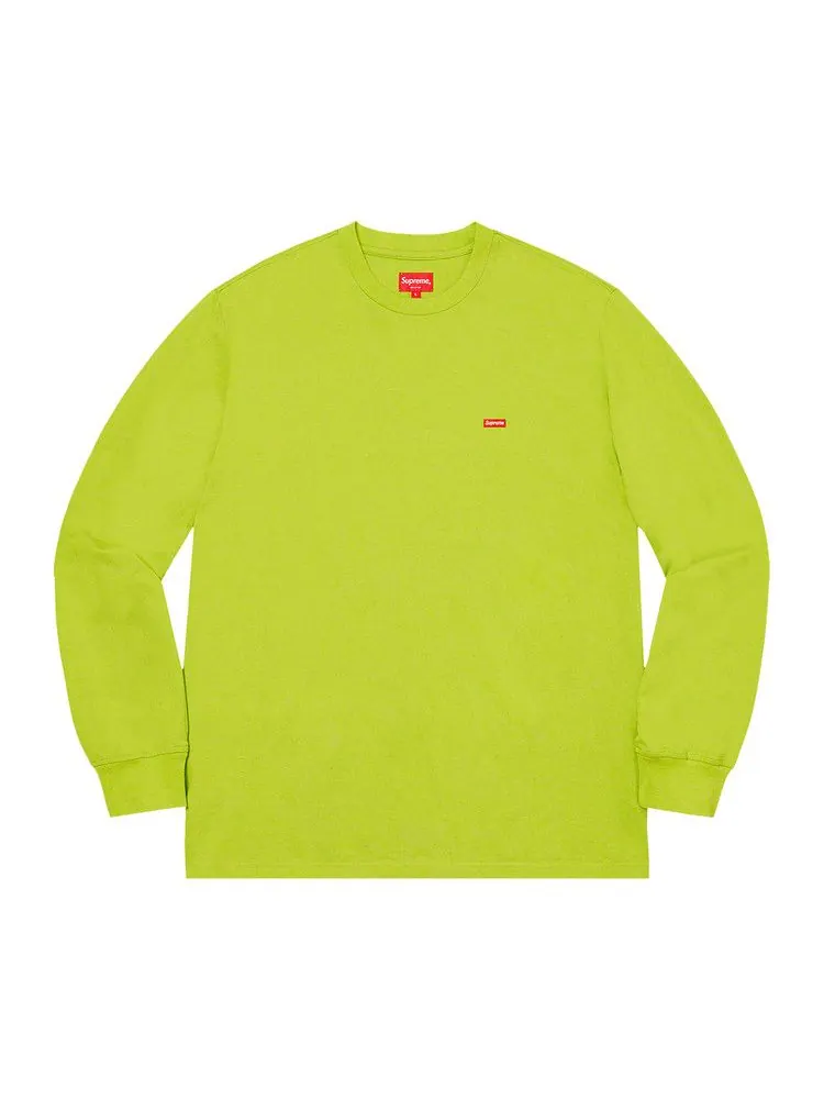 Футболка Supreme Small Box Long-Sleeve Tee, Dark Lime — изображение 1 из 1, зеленый