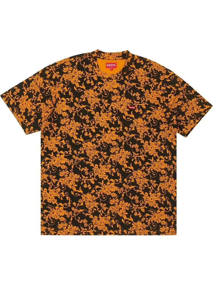 Футболка Supreme Small Box Tee 'Black Floral' — изображение 1 из 1, мульти
