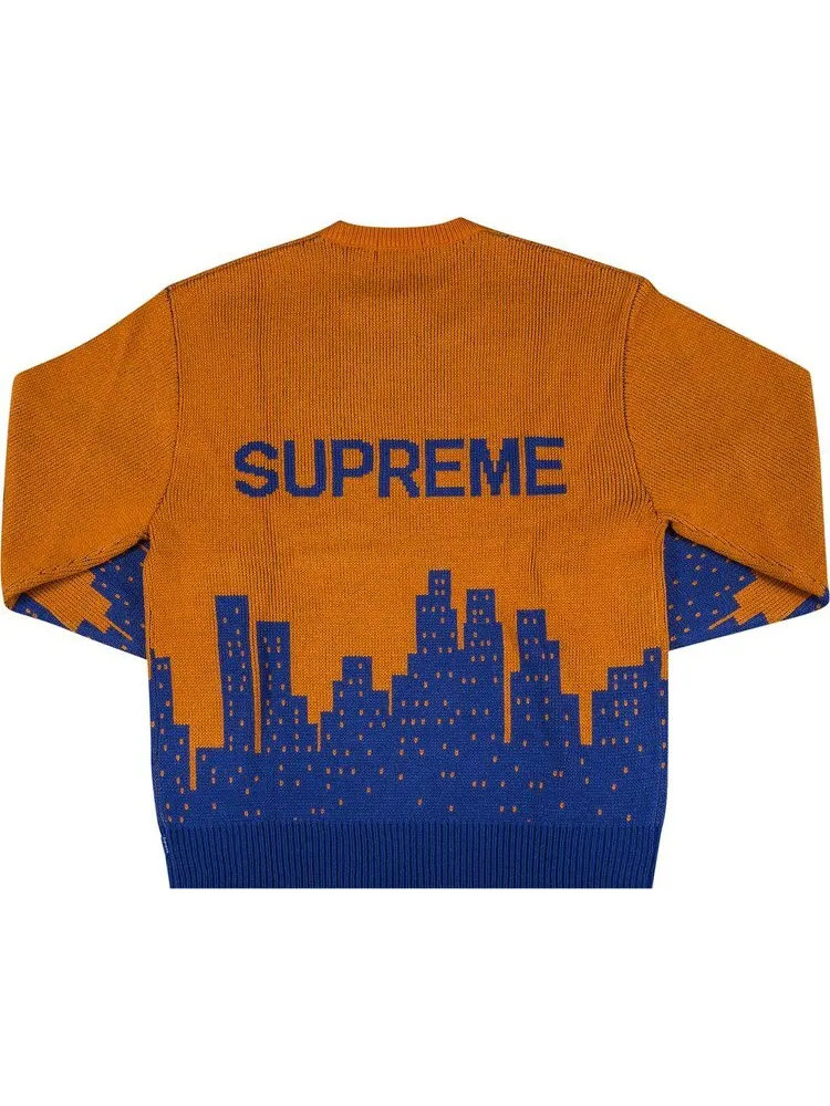 Свитер Supreme New York Sweater 'Orange' — изображение 2 из 3, оранжевый