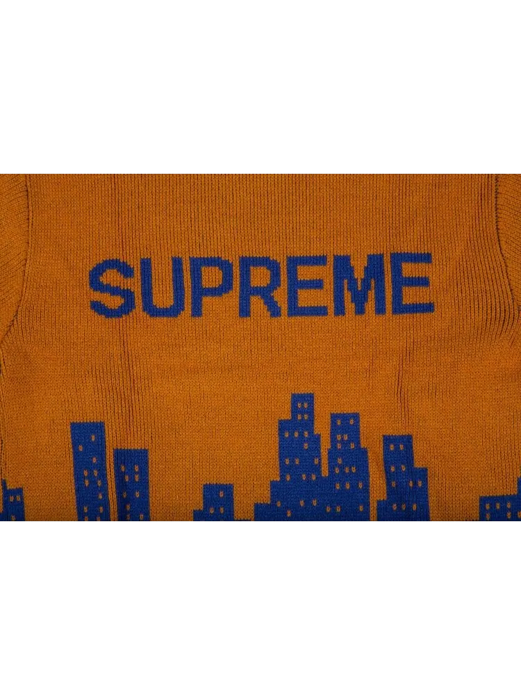 Свитер Supreme New York Sweater 'Orange' — изображение 3 из 3, оранжевый