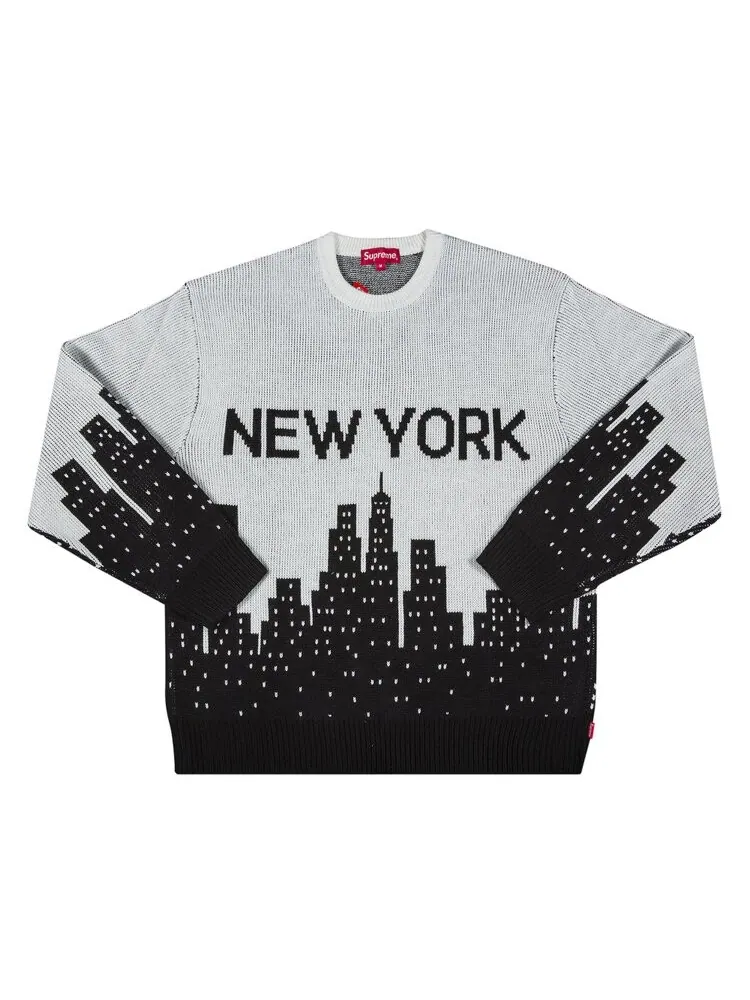 Свитер Supreme New York Sweater 'White' — изображение 1 из 3, белый