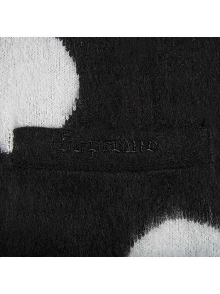 Кардиган Supreme Brushed Polka Dot Cardigan 'Black' — изображение 2 из 2, черный