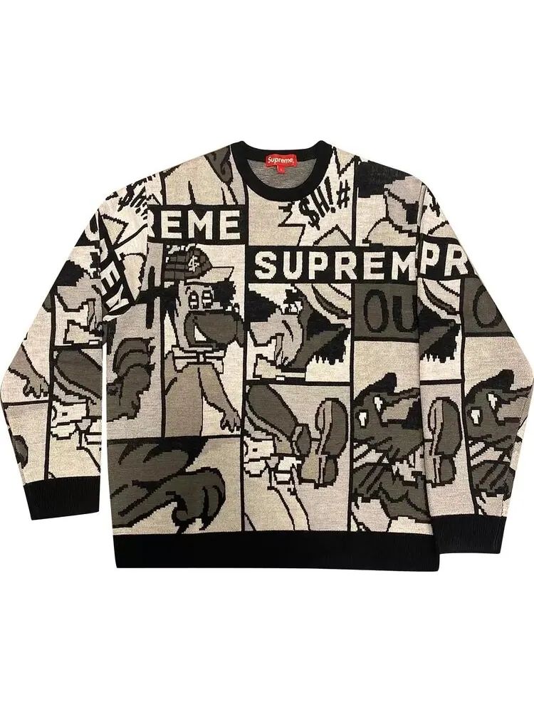 Свитер Supreme Cartoon Sweater 'Black' — изображение 1 из 2, черный