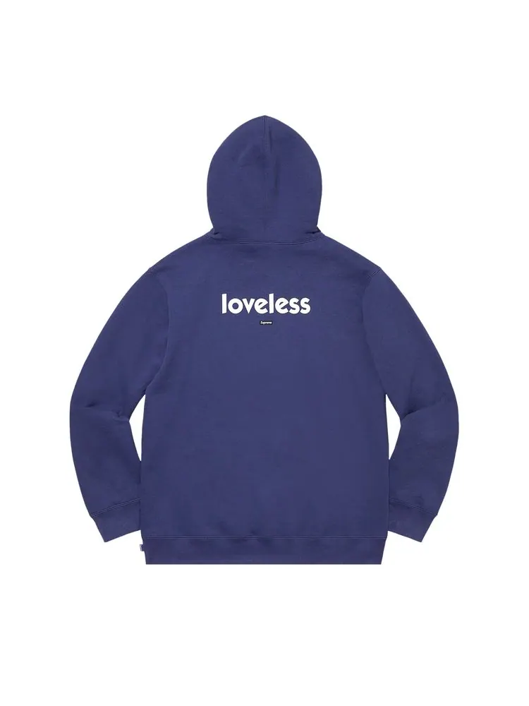 Толстовка Supreme x My Bloody Valentine Hooded Sweatshirt 'Washed Navy' — изображение 2 из 2, темно-синий