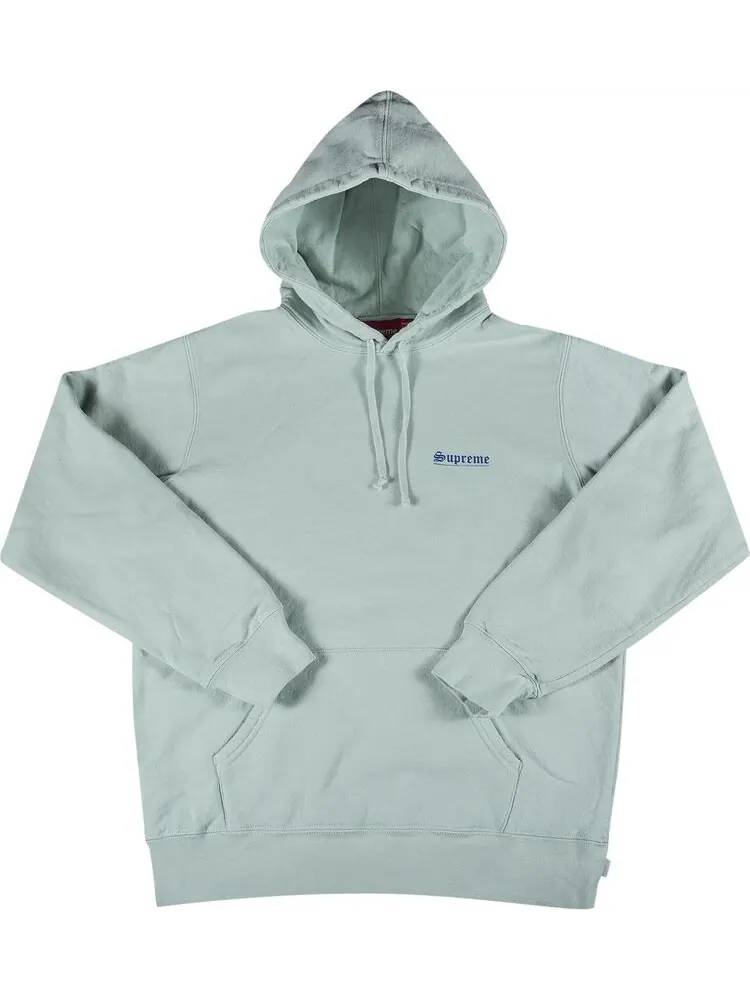 Толстовка Supreme Mary Hooded Sweatshirt 'Pale Mint' — изображение 1 из 3, зеленый