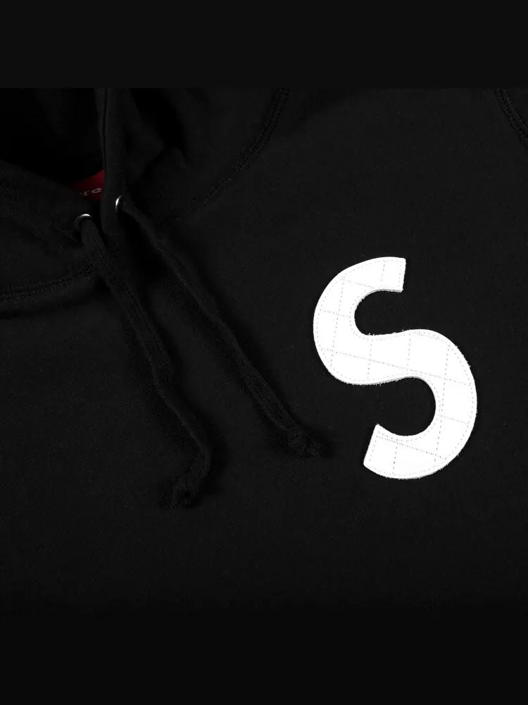Толстовка Supreme S Logo Hooded Sweatshirt 'Black' — изображение 2 из 2, черный