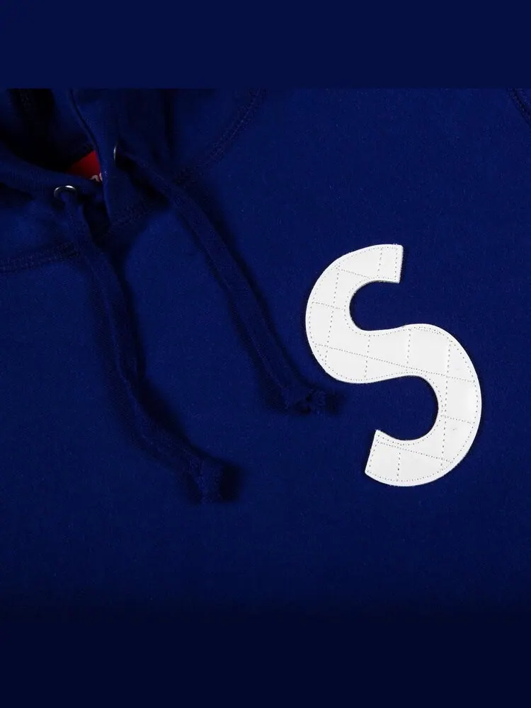 Толстовка Supreme S Logo Hooded Sweatshirt 'Dark Royal' — изображение 2 из 2, синий