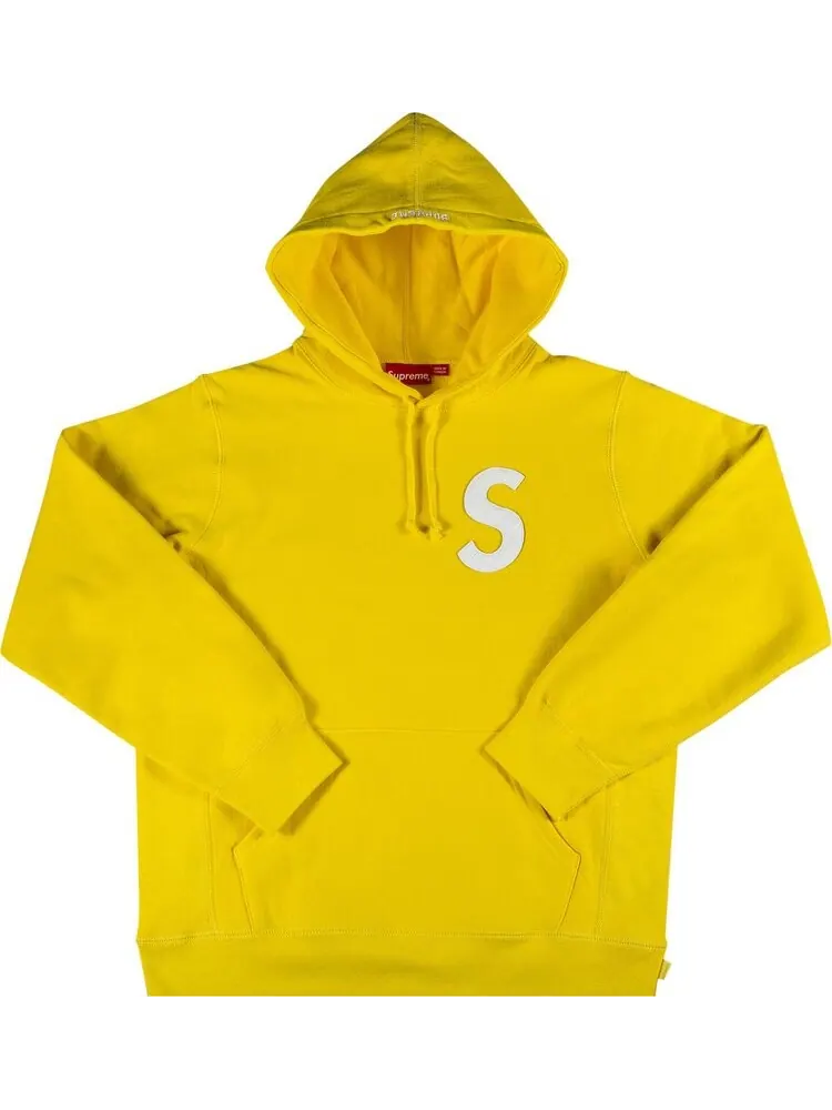 Толстовка Supreme S Logo Hooded Sweatshirt 'Yellow' — изображение 1 из 2, желтый