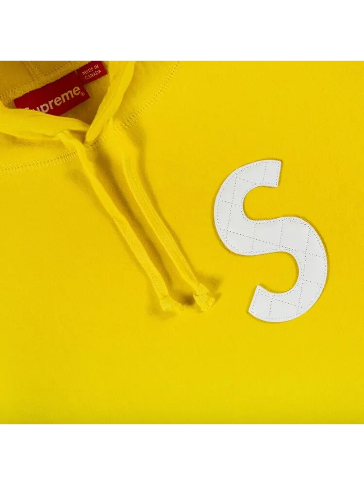 Толстовка Supreme S Logo Hooded Sweatshirt 'Yellow' — изображение 2 из 2, желтый