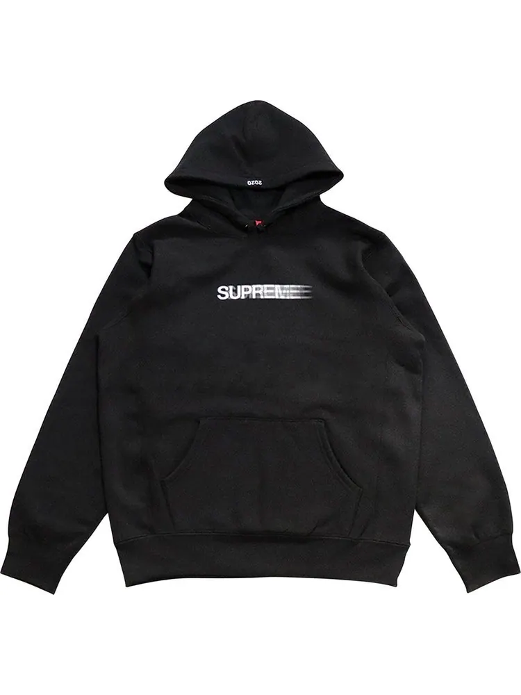 Толстовка Supreme Motion Logo Hooded Sweatshirt 'Black' — изображение 1 из 1, черный