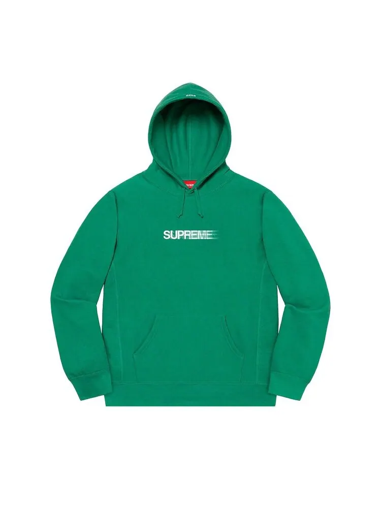 Толстовка Supreme Motion Logo Hooded Sweatshirt Light Pine — изображение 1 из 1, зеленый