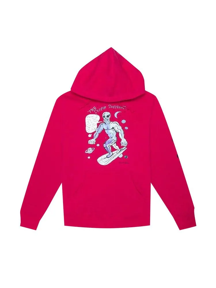 Толстовка Supreme x Daniel Johnston Hooded Sweatshirt — изображение 1 из 1, фуксия