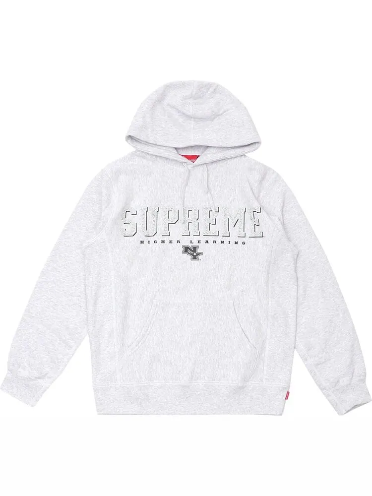 Толстовка Supreme Gems Hooded Sweatshirt 'Ash Grey' — изображение 1 из 1, серый