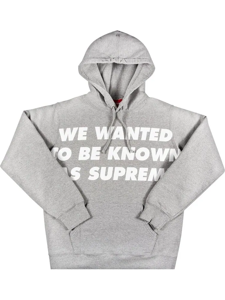 Худи Supreme Known As Hooded — изображение 1 из 2, серый