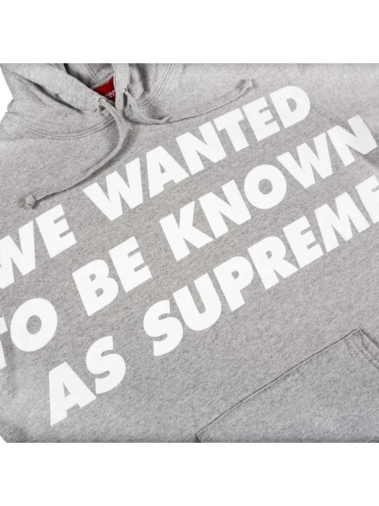 Худи Supreme Known As Hooded — изображение 2 из 2, серый