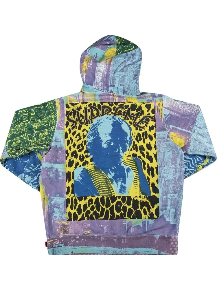 Толстовка Supreme Miles Davis Hooded Sweatshirt 'Blue' — изображение 2 из 3, синий
