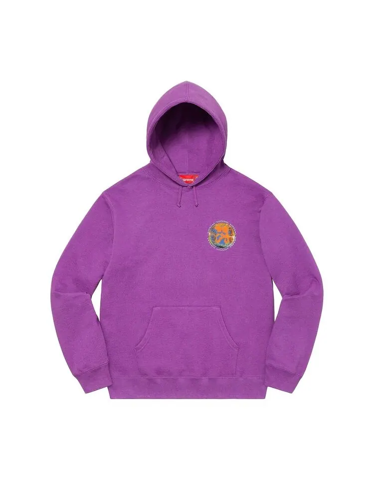Толстовка Supreme Embryo Hooded Sweatshirt Violet — изображение 1 из 2, фиолетовый