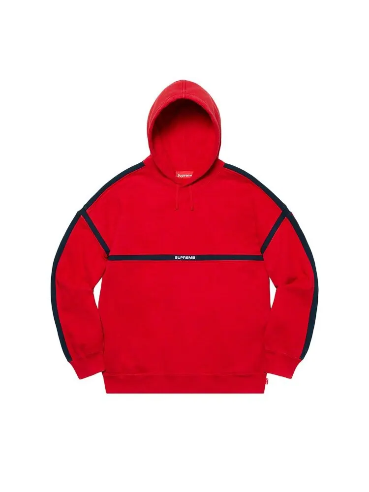 Толстовка Supreme Warm Up Hooded Sweatshirt Red — изображение 1 из 1, красный