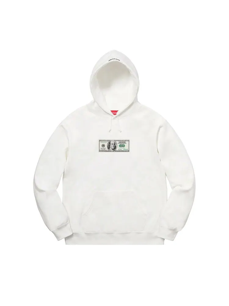 Толстовка Supreme Franklin Hooded Sweatshirt White — изображение 1 из 1, белый