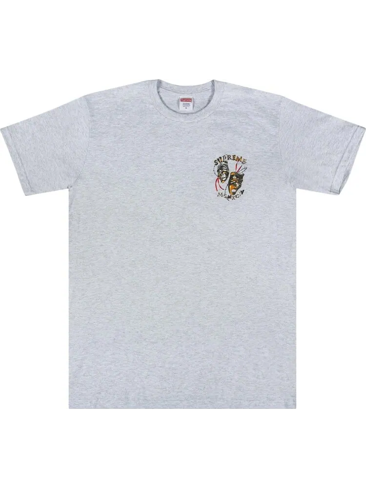 Футболка Supreme Laugh Now Tee 'Ash Grey' — изображение 1 из 3, серый