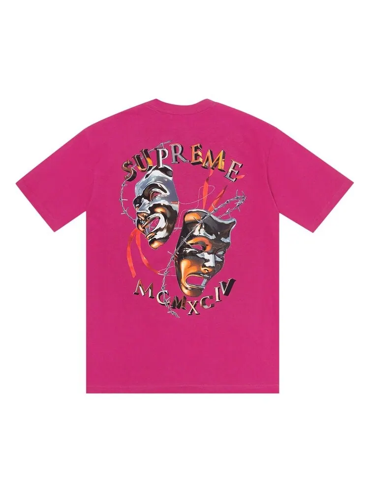 Футболка Supreme Laugh Now Tee — изображение 2 из 2, розовый