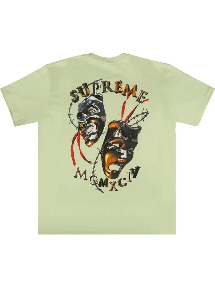 Футболка Supreme Laugh Now Tee 'Pale Mint' — изображение 2 из 3, зеленый