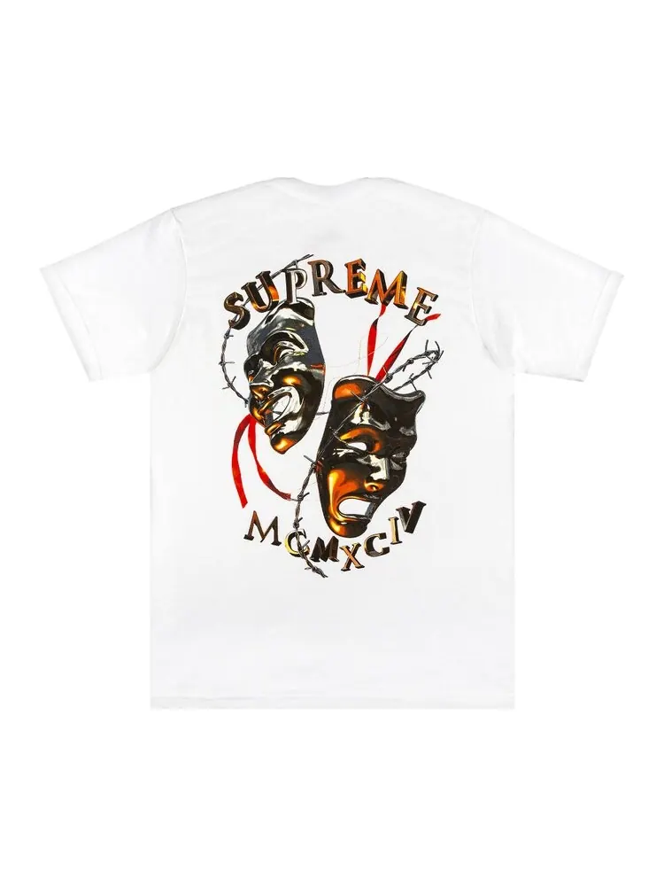 Футболка Supreme Laugh Now Tee 'White' — изображение 2 из 3, белый