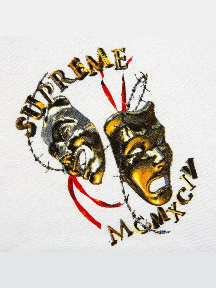 Футболка Supreme Laugh Now Tee 'White' — изображение 3 из 3, белый