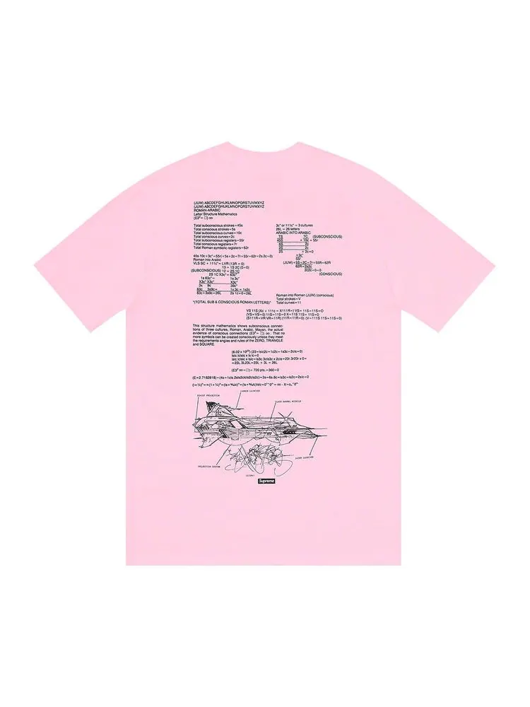 Футболка Supreme Rammellzee Tee — изображение 2 из 2, розовый