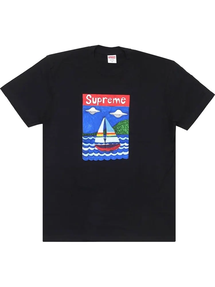 Футболка Supreme Sailboat Tee 'Black' — изображение 1 из 1, черный