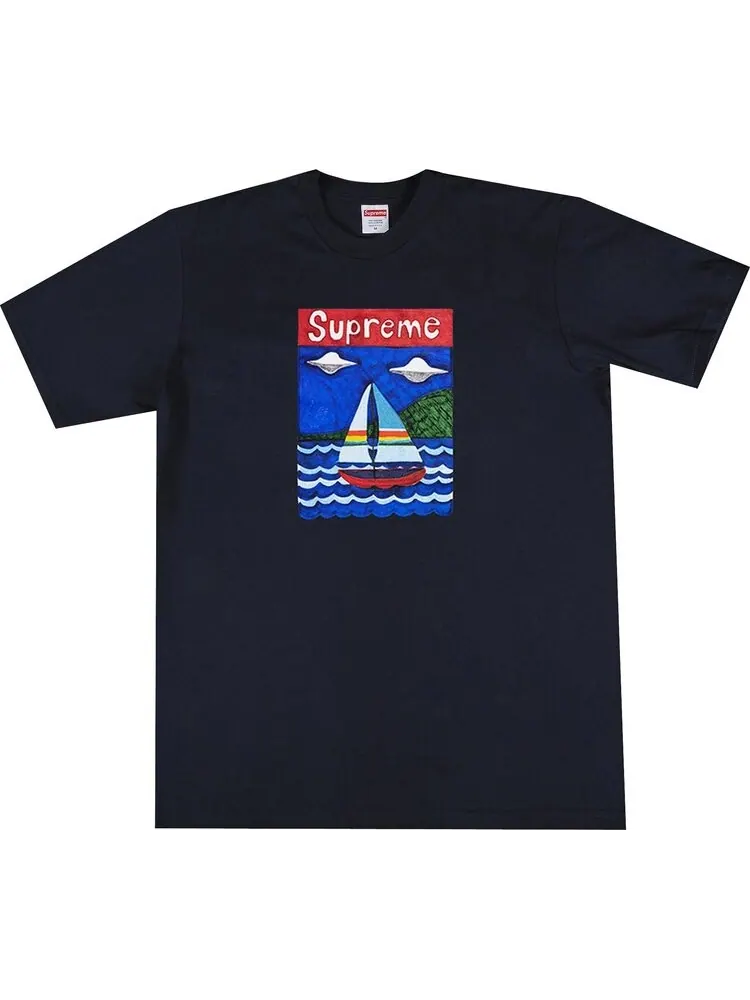 Футболка Supreme Sailboat Tee 'Navy' — изображение 1 из 1, синий