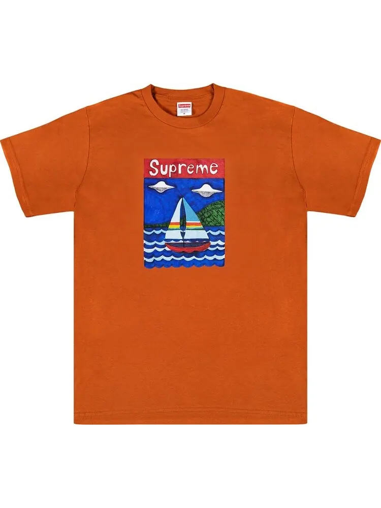 Футболка Supreme Sailboat Tee 'Rust', медный — изображение 1 из 1, медь