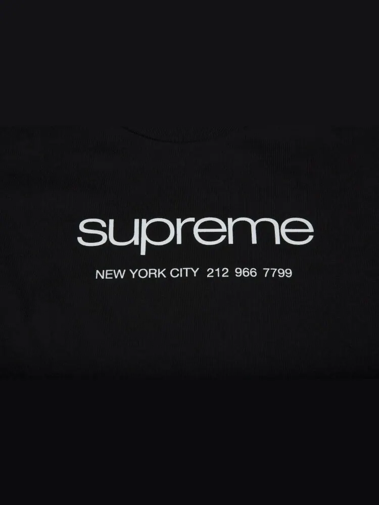 Футболка Supreme Shop Tee 'Black' — изображение 2 из 2, черный