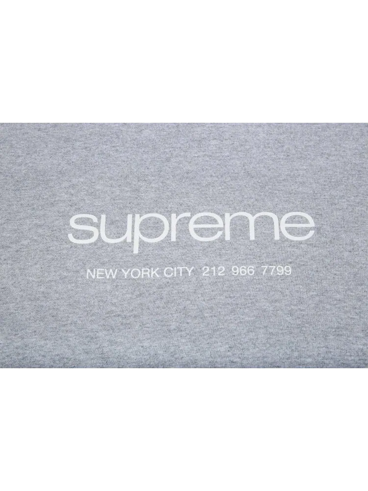Футболка Supreme Shop Tee 'Heather Grey' — изображение 2 из 2, серый