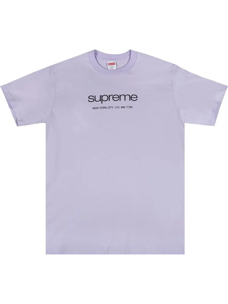 Футболка Supreme Shop Tee 'Light Purple' — изображение 1 из 2, фиолетовый
