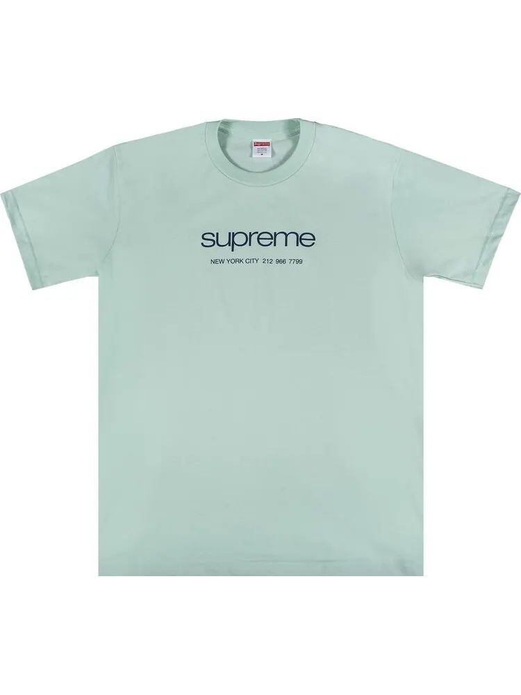 Футболка Supreme Shop Tee 'Light Teal' — изображение 1 из 2, бирюзовый